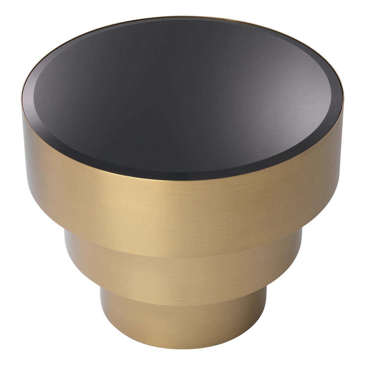Eichholtz Side Table Sinclair brushed brass finish Side Table Sinclair stands out for its telescopic design. It looks like the tubular parts are design