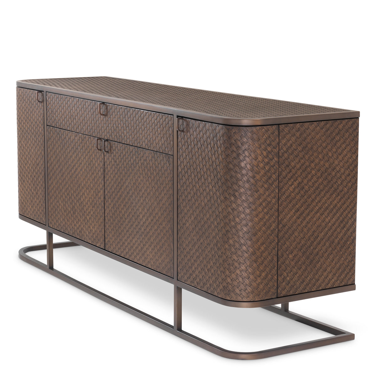 Eichholtz Dresser Napa Valley woven oak veneer Pairing Bauhaus style with a Mid-Century Modern look, the Napa Valley Dresser showcases a sleek stai