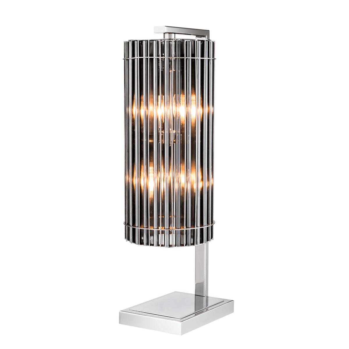 Eichholtz Table Lamp Pimlico nickel finish Channel the metallic modernity of the Pimlico Table Lamp into your home décor. The sleek lamp base w
