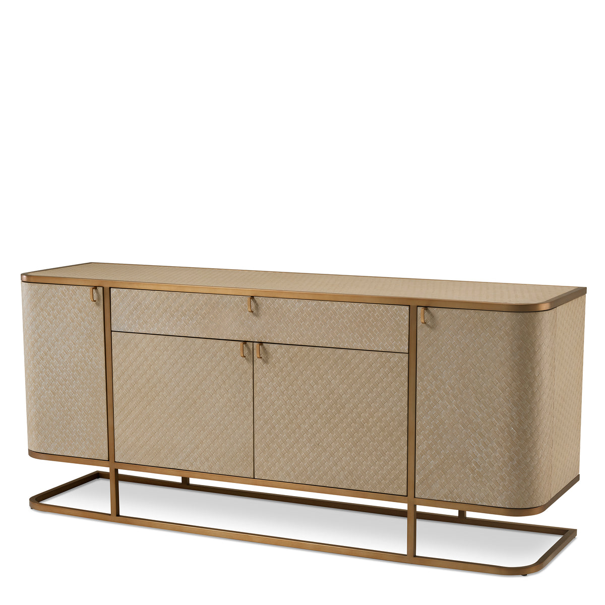 Eichholtz Dresser Napa Valley woven washed oak veneer Pairing Bauhaus style with a Mid-Century Modern look, the Napa Valley Dresser showcases a sleek brus