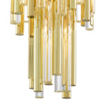 Eichholtz Chandelier Gigi S gold finish Capture the look of pure luxury with the Gigi S Chandelier. Like a glamorous piece of jewellery, thi