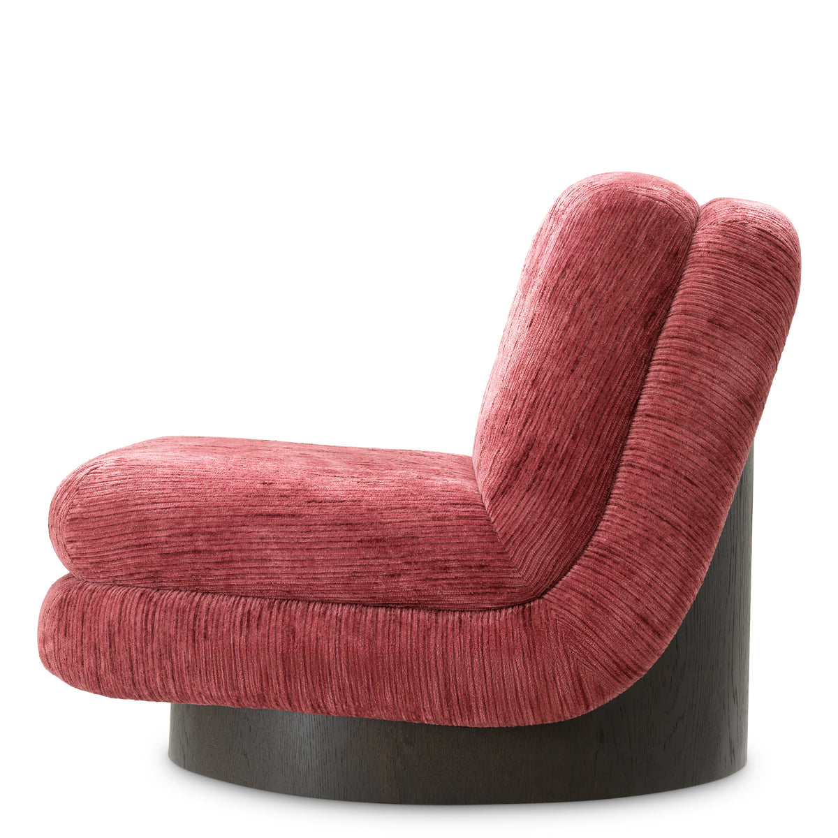 Eichholtz Swivel Chair Galiano terren bordeaux ebony oak veneer Transform a quiet corner with the Swivel Chair Galiano, now presented in rich Terren Bordeaux uphols - 4