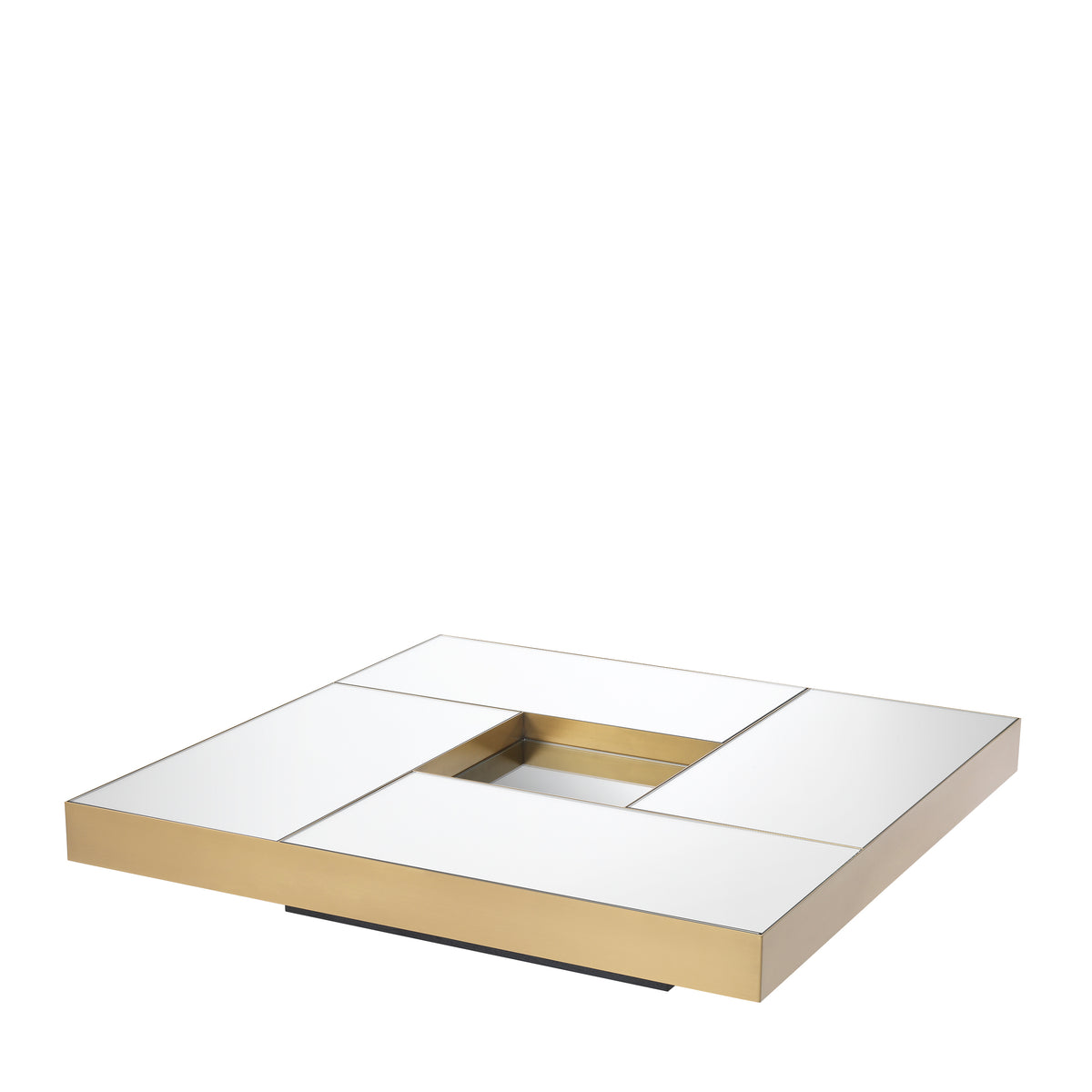 Eichholtz Coffee Table Allure brushed brass finish Coffee Table Allure is a fantastic choice for optically enlarging your space while adding to the gla