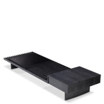 Eichholtz Coffee Table The Crest charcoal grey oak veneer incl glass top Pairing rich materials with sleek design, Coffee Table The Crest brings form and f