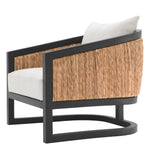 Eichholtz Chair Aruba classic black finish natural sea grass sentier cream The Chair Aruba is the definition of where natural materials meet a modern aesthetic. The classic bl - 4