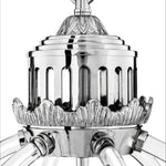 Eichholtz Chandelier Impero nickel finish Add a touch of classical grandeur to your interior with the charming Impero Chandelier. This utterly