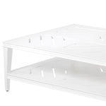 Eichholtz Outdoor Coffee Table Bell Rive rectangular white Made from heavy duty materials, the rectangular Bell Rive Coffee Table is a stylish addition to 