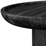 Eichholtz Side Table Rouault charcoal grey veneer The Rouault Side Table transcends conventional design with its captivating presence. Cloaked in a me