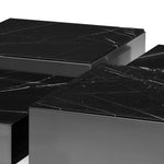 Eichholtz Coffee Table Esposito bronze finish black marble set of 4 Coffee Table Esposito gives any living area a fashionable feel thanks to its modern design. Differen - 3