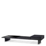 Eichholtz Coffee Table The Crest charcoal grey oak veneer incl glass top Pairing rich materials with sleek design, Coffee Table The Crest brings form and f
