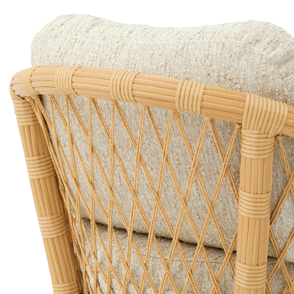 Eichholtz Outdoor Chair Riverton faux rattan arden natural Elevate alfresco lounging with the Outdoor Chair Riverton, woven in natural faux rattan and dressed- 7