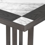 Eichholtz Side Table Hermoza mocha crown oak veneer bronze The chic Hermoza Side Table successfully couples the richness of Italian bianco lilac marble and
