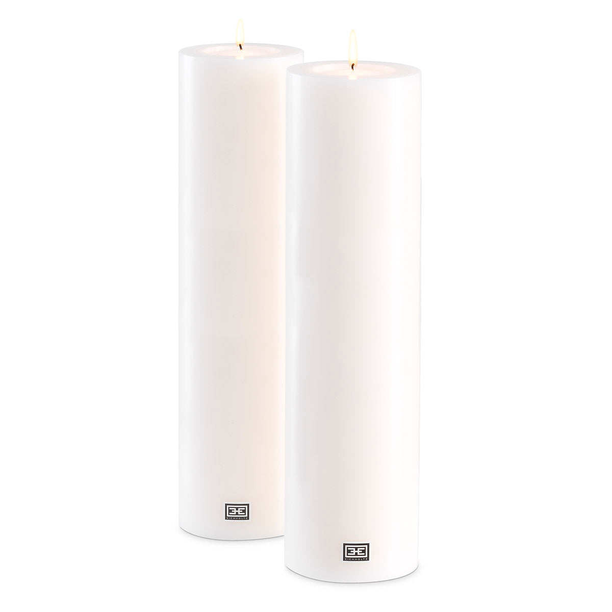 Eichholtz Artificial Candle ø 12 x H. 45 cm white set of 2 Lighting candles in your home is the best way to spark romance. Create a warm and cosy atmospher