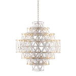 Eichholtz Chandelier Clinton nickel finish Channel contemporary grandeur into your home décor with the Clinton Chandelier. This modern take on