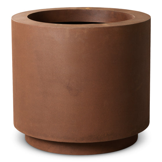 Eichholtz Outdoor Planter Jasper round S weathering steel Discover the Outdoor Planter Jasper round in weathering steel. Over time, the metal naturally develo