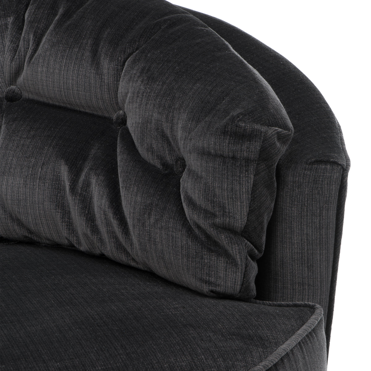 Eichholtz Swivel Chair Recla bolard black Make a bold style statement in your living space with the Recla Chair, presented on a swivel base. F