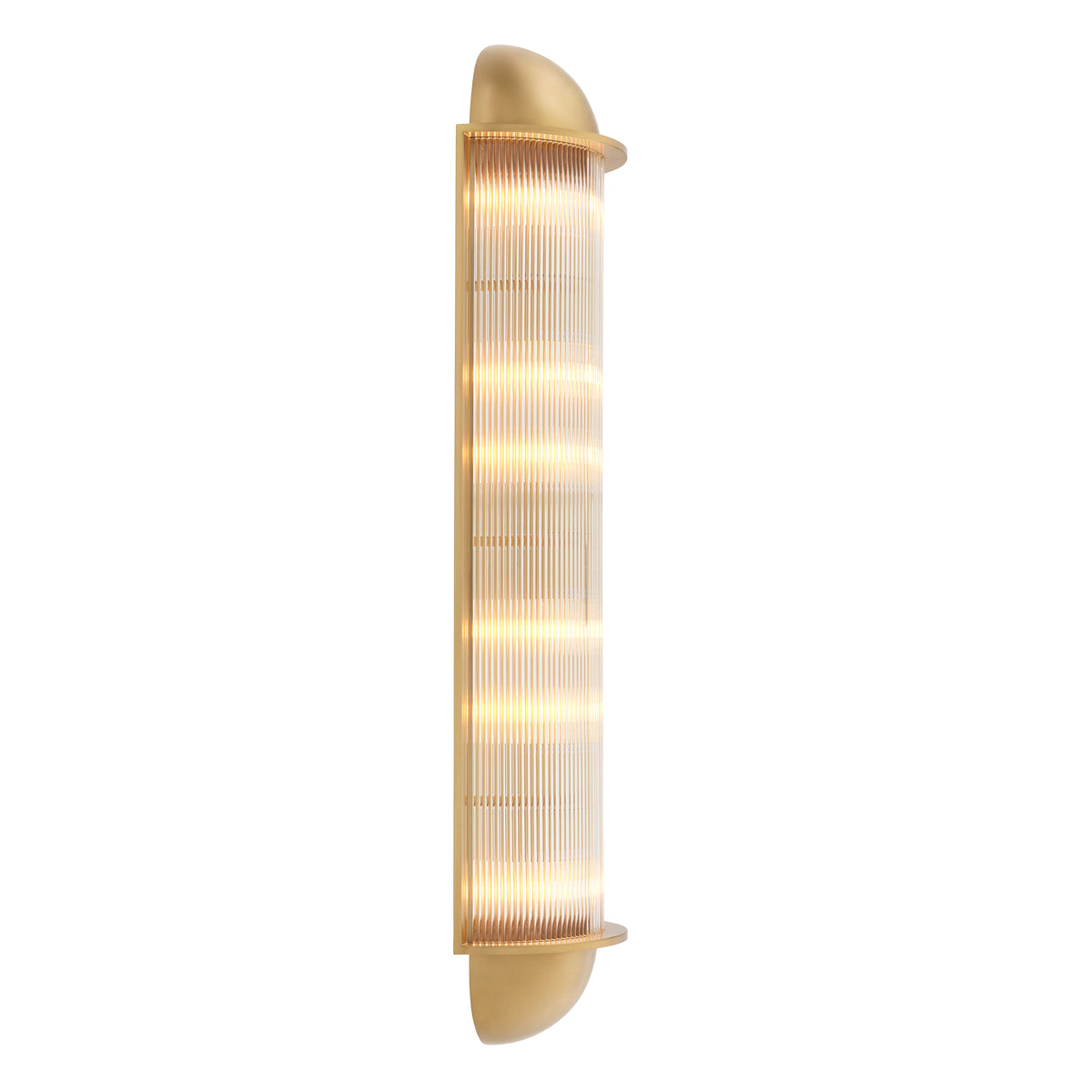 Eichholtz Wall Lamp Paolino antique brass finish The extra tall Paolino Wall Lamp will be a statement piece in your home. This beautiful luminaire ha