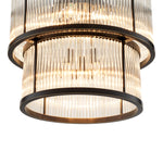 Eichholtz Chandelier Pasadena bronze highlight finish Set the mood for mellow moments with the Art Deco inspired Pasadena Chandelier. By pairing classic d