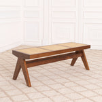 Eichholtz Bench Arnaud classic brown Oozing the vintage look and feel of minimalist furniture from the 1950s and 1960s, the classic brown