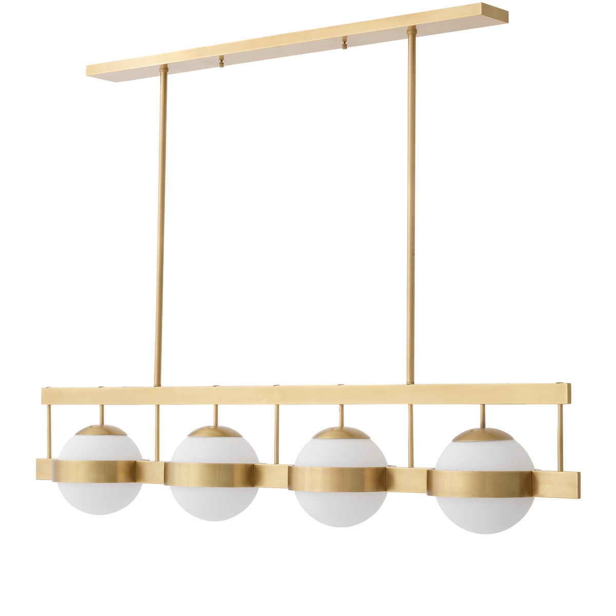 Eichholtz Chandelier Biba antique brass finish Mid-Century Modern in style, Chandelier Biba is a great lighting solution for contemporary open plan