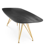 Eichholtz Dining Table Levante charcoal oak veneer Contemporary allure meets understated luxury with the Levante Dining Table. Crafted with meticulous