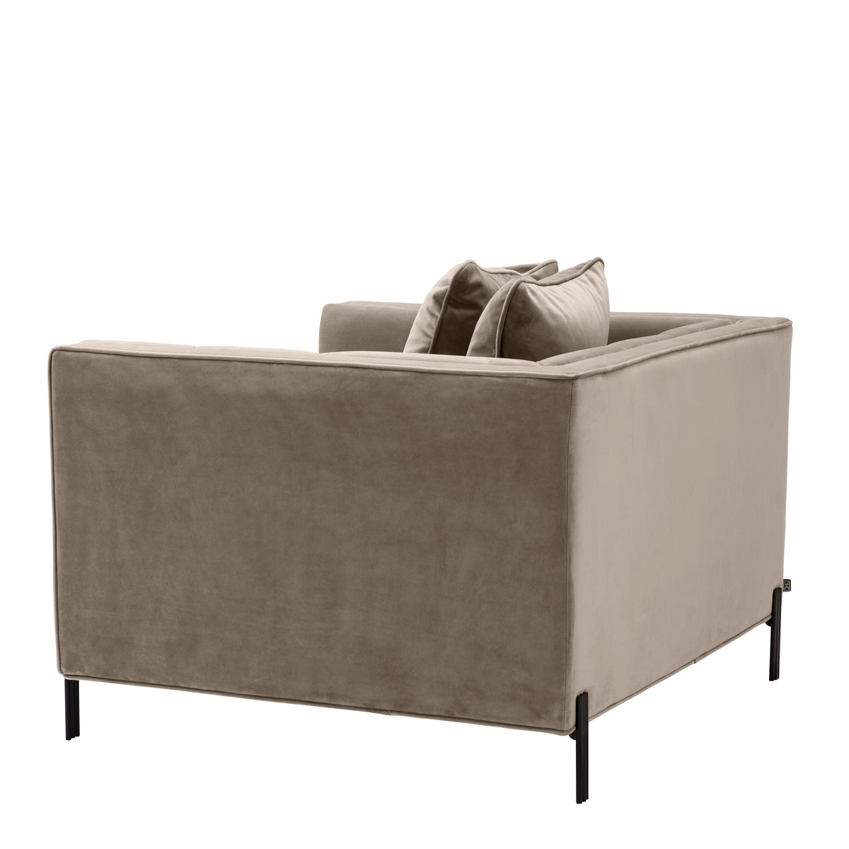 Eichholtz Chair Sienna savona greige velvet The sumptuous Sienna Chair pairs comfort with high-style. Featuring a t-shape, its backrest forms a