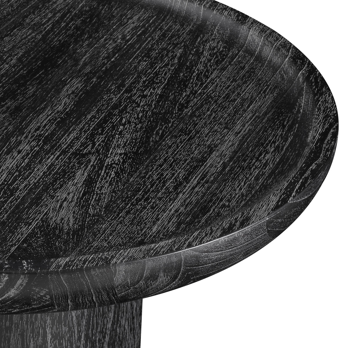 Eichholtz Side Table Rouault charcoal grey veneer The Rouault Side Table transcends conventional design with its captivating presence. Cloaked in a me