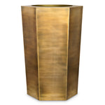 Eichholtz Planter Montura high vintage brass finish Elevate your indoor greenery with the Planter Montura, handmade in stainless steel and finished in v