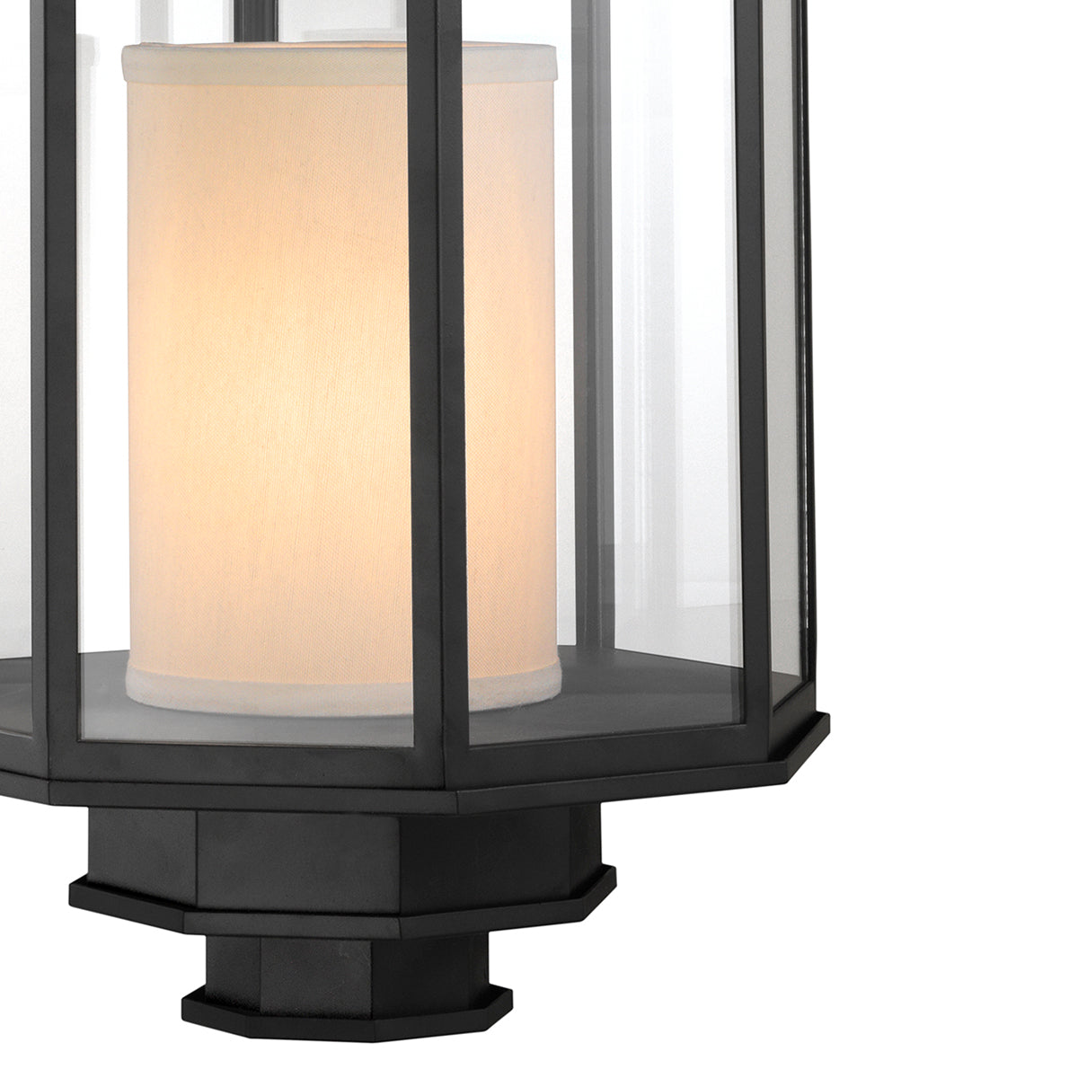 Eichholtz Lantern Monticello M black finish Tastefully blending contemporary design with a touch of industrial flair, the Monticello M Lantern i