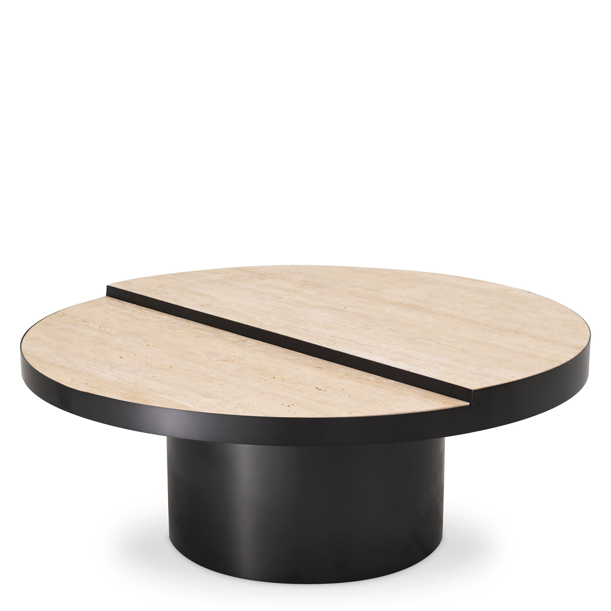 Eichholtz Coffee Table Excelsior bronze finish travertine The exceptional Excelsior Coffee Table is a harmonious fusion of luxurious design and natural bea