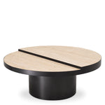 Eichholtz Coffee Table Excelsior bronze finish travertine The exceptional Excelsior Coffee Table is a harmonious fusion of luxurious design and natural bea