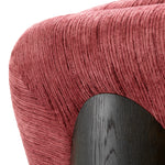 Eichholtz Swivel Chair Galiano terren bordeaux ebony oak veneer Transform a quiet corner with the Swivel Chair Galiano, now presented in rich Terren Bordeaux uphols - 6