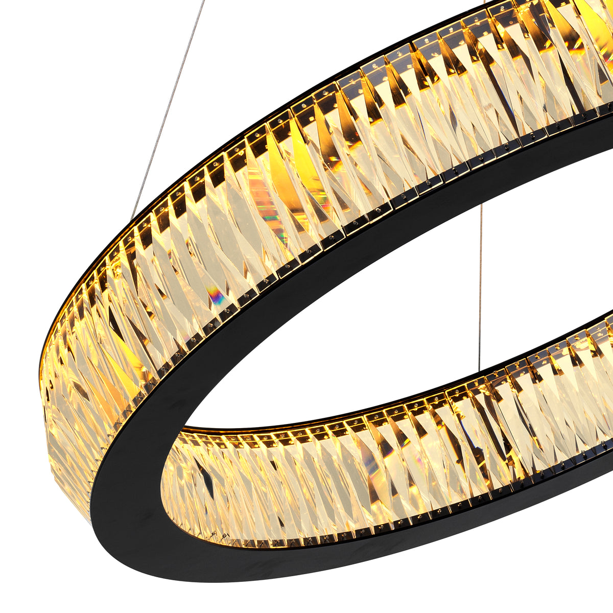 Eichholtz Chandelier Vancouver black finish L Bring a little sunshine into your home with the glamorous Vancouver Chandelier. This circular ceilin