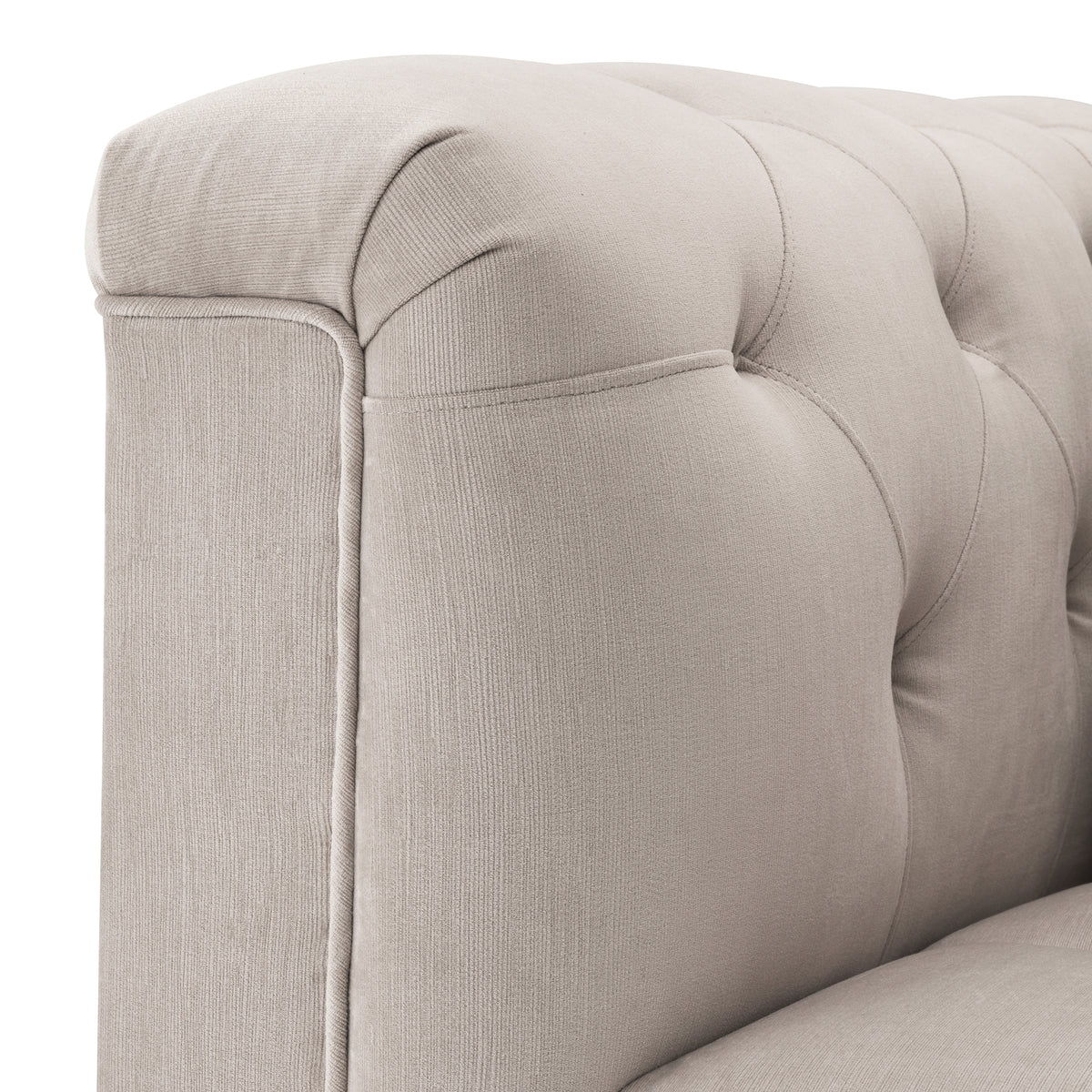 Eichholtz Chair Cesare pebble grey Inspired by the classic Chesterfield furniture, the Cesare Chair in pebble grey upholstery offers a