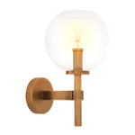 Eichholtz Wall Lamp Jade antique brass finish glass Illuminate your interior in contemporary style with the Jade Wall Lamp. This lovely indoor sconce is