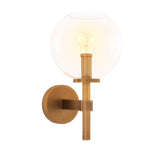 Eichholtz Wall Lamp Jade antique brass finish glass Illuminate your interior in contemporary style with the Jade Wall Lamp. This lovely indoor sconce is