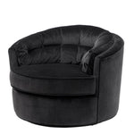 Eichholtz Swivel Chair Recla bolard black Make a bold style statement in your living space with the Recla Chair, presented on a swivel base. F