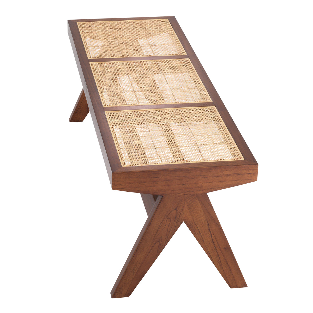 Eichholtz Bench Arnaud classic brown Oozing the vintage look and feel of minimalist furniture from the 1950s and 1960s, the classic brown