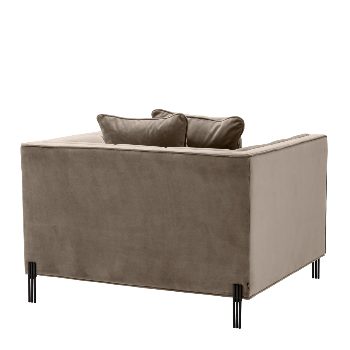 Eichholtz Chair Sienna savona greige velvet The sumptuous Sienna Chair pairs comfort with high-style. Featuring a t-shape, its backrest forms a
