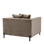 Eichholtz Chair Sienna savona greige velvet The sumptuous Sienna Chair pairs comfort with high-style. Featuring a t-shape, its backrest forms a