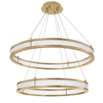Eichholtz Chandelier Damien Double antique brass finish If you are looking for a Deco influenced chandelier then look no further. Chandelier Damien Double 