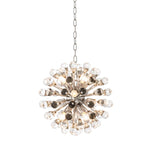 Eichholtz Chandelier Anto S nickel finish Let the sun shine in with the enchanting Anto S Chandelier. Strikingly modern, this beautiful ceilin