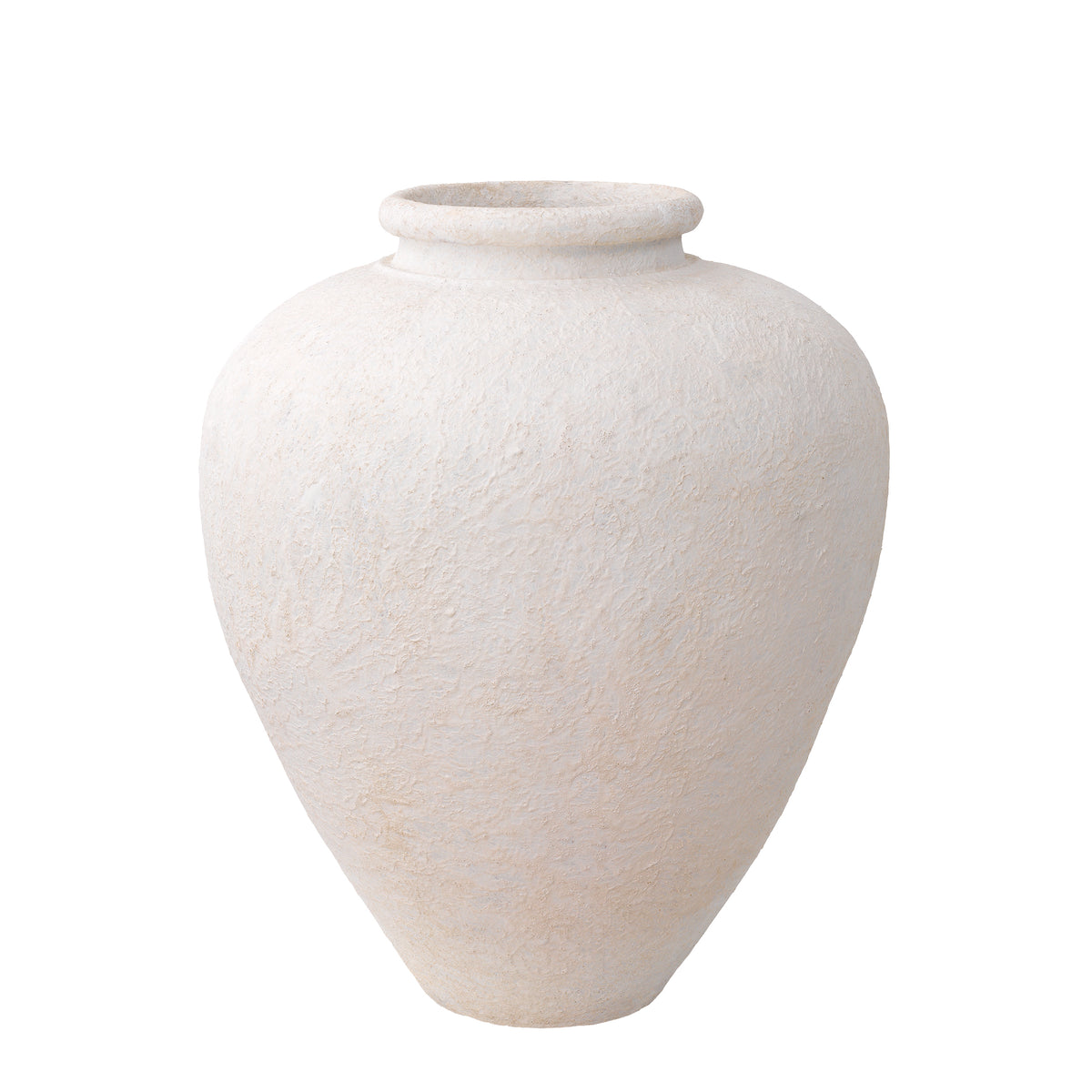 Eichholtz Object Reine L white finish Handmade of clay, the large Reine Vase with matte white finish is sure to give your home a cosy feel