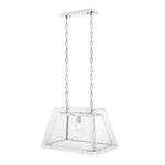 Eichholtz Chandelier Azure S nickel finish bevelled glass Add industrial flair to your home with the 1-light Azure S Chandelier. Stripped to the bare essen