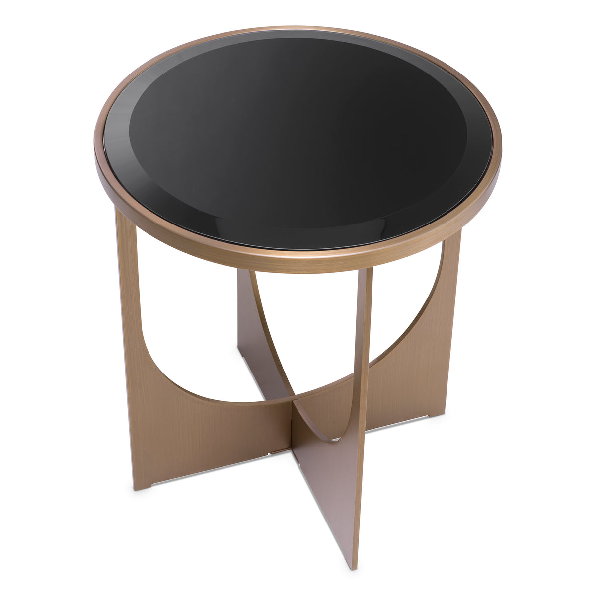 Eichholtz Side Table Elegance brushed brass finish The Elegance Side Table is a beautiful and functional addition toyour living room. Featuring a stu
