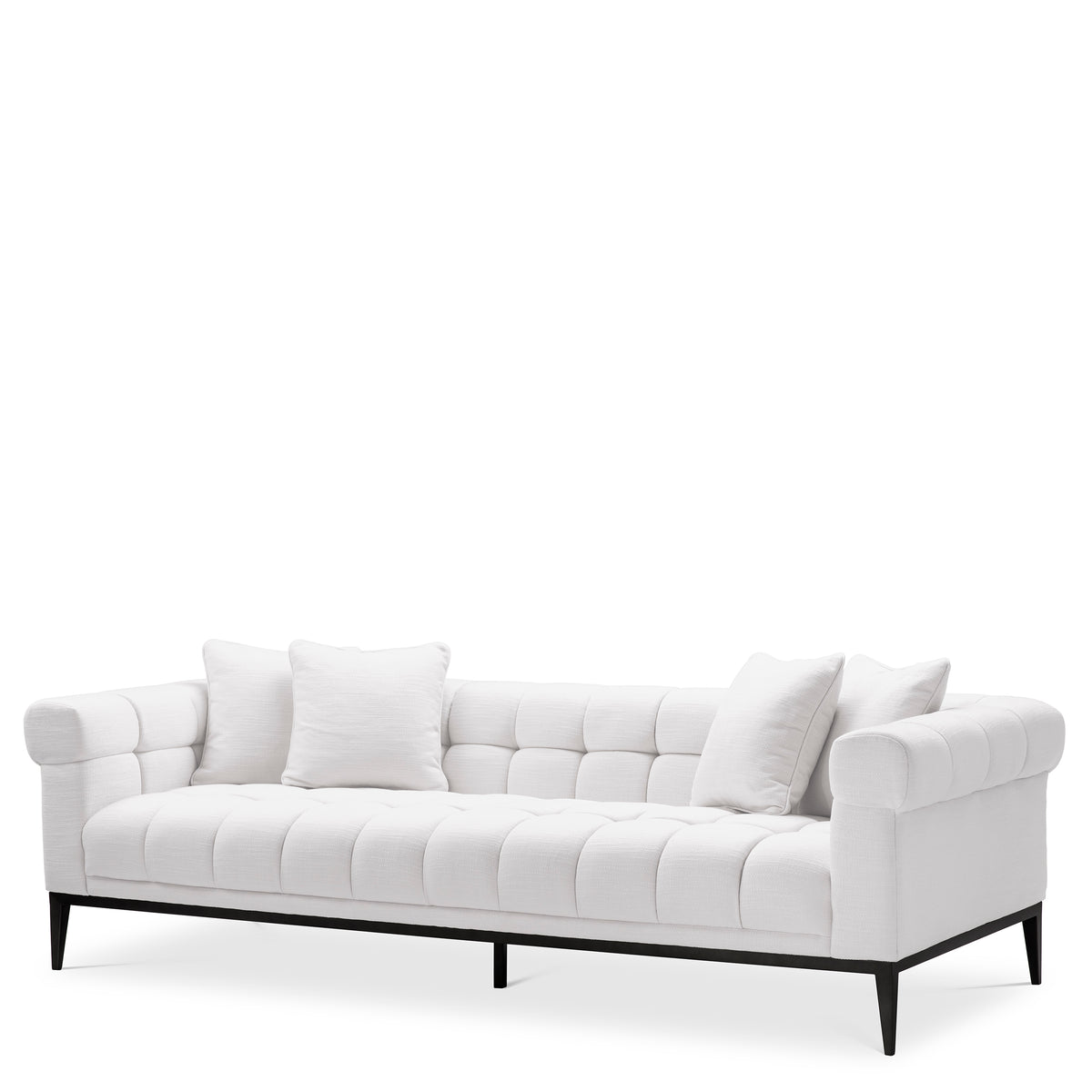 Eichholtz Sofa Aurelio avalon white Invite the glamour and luxury of boutique hotels into your home with the Aurelio Sofa. This stylish