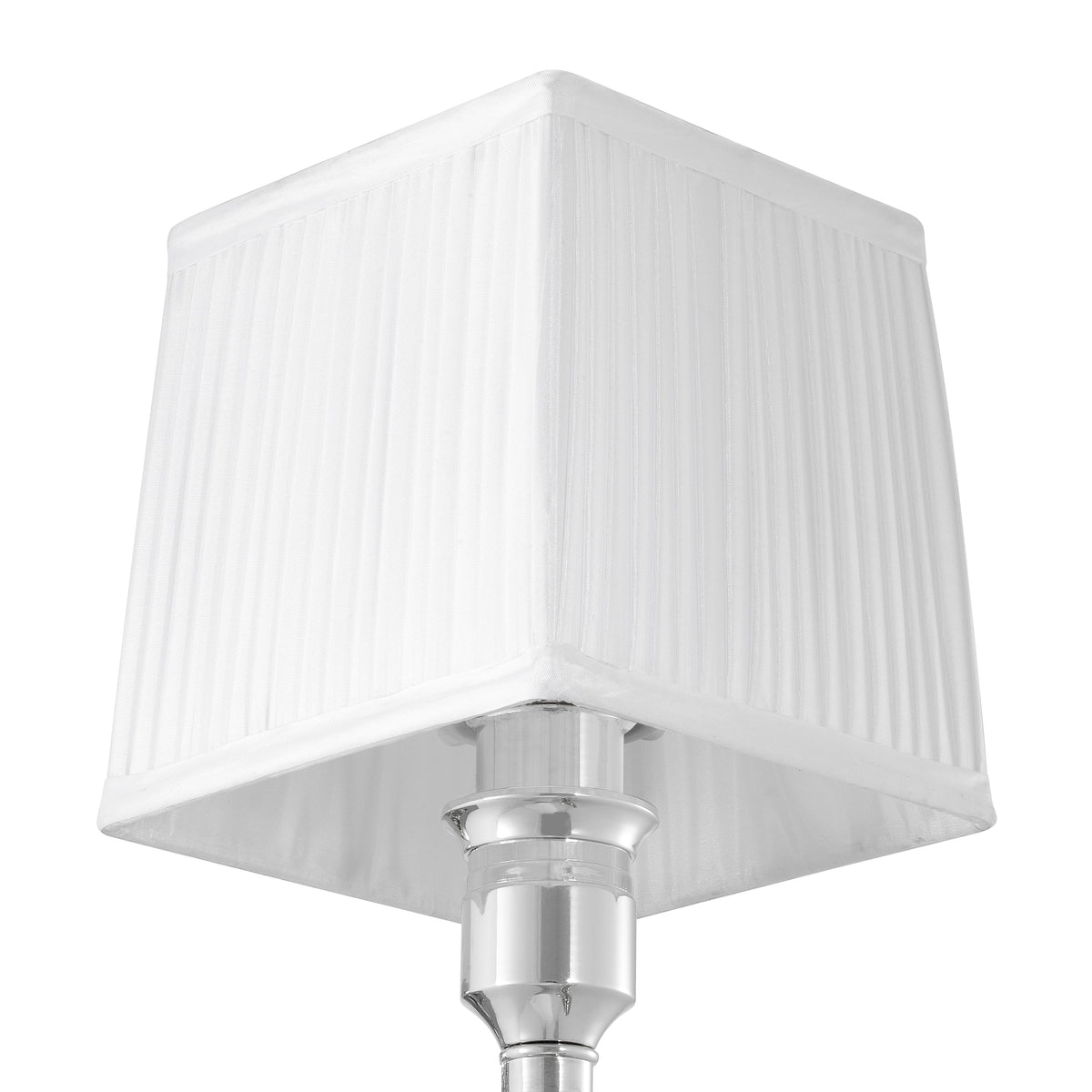 Eichholtz Wall Lamp Ellington nickel finish incl white shade Elevate your interior lighting with the sophisticated Wall Lamp Ellington by Eichholtz. This e