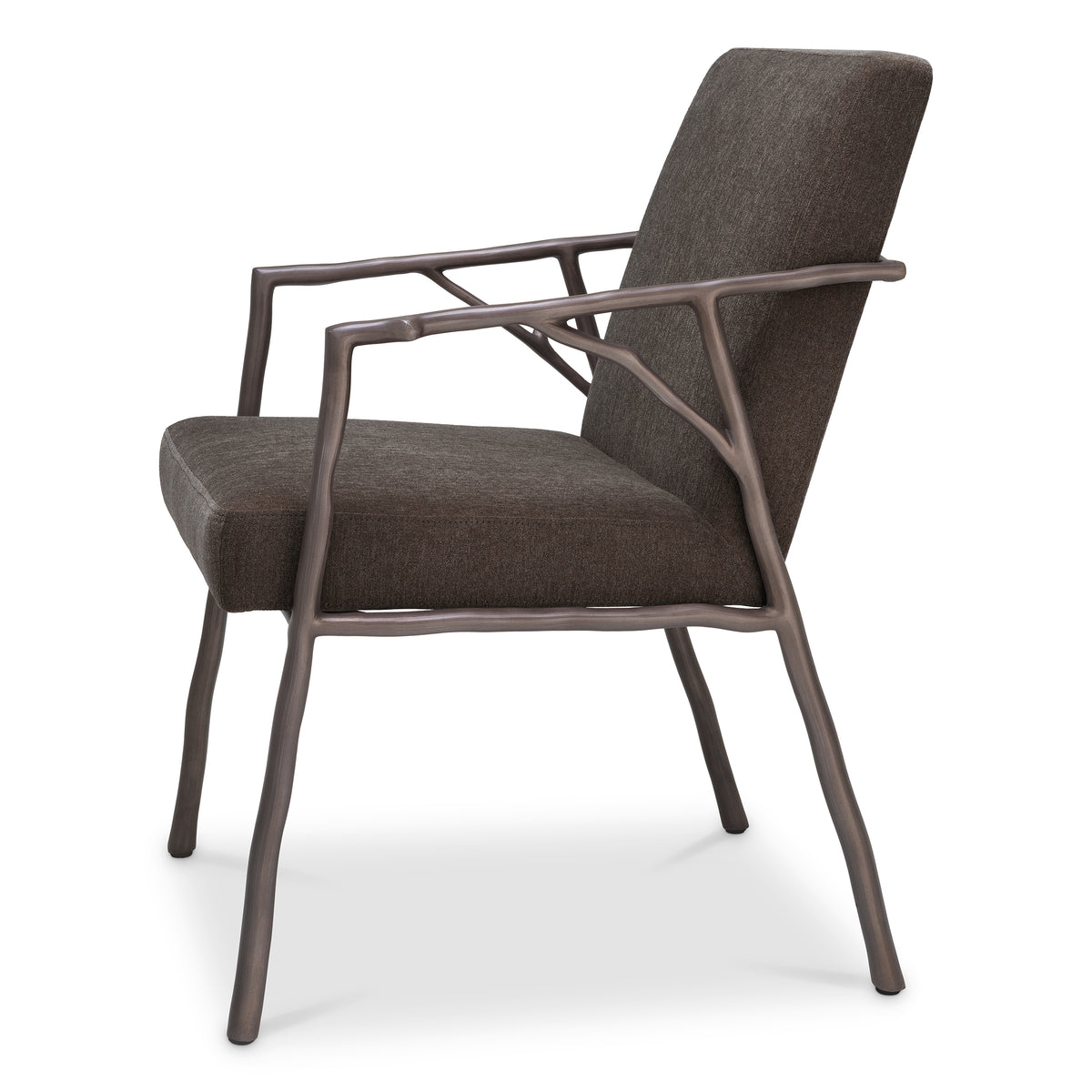 Eichholtz Dining Chair Antico medium bronze finish abrasia Add a sense of statement and appeal to your living space with Dining Chair Antico. Featuring a super - 4