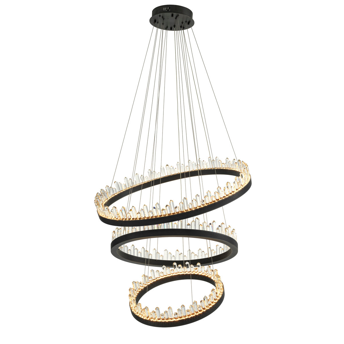 Eichholtz Chandelier Randall bronze finish Light up your room with the wonderful Randall Chandelier. The playful design of this bronze finish 3