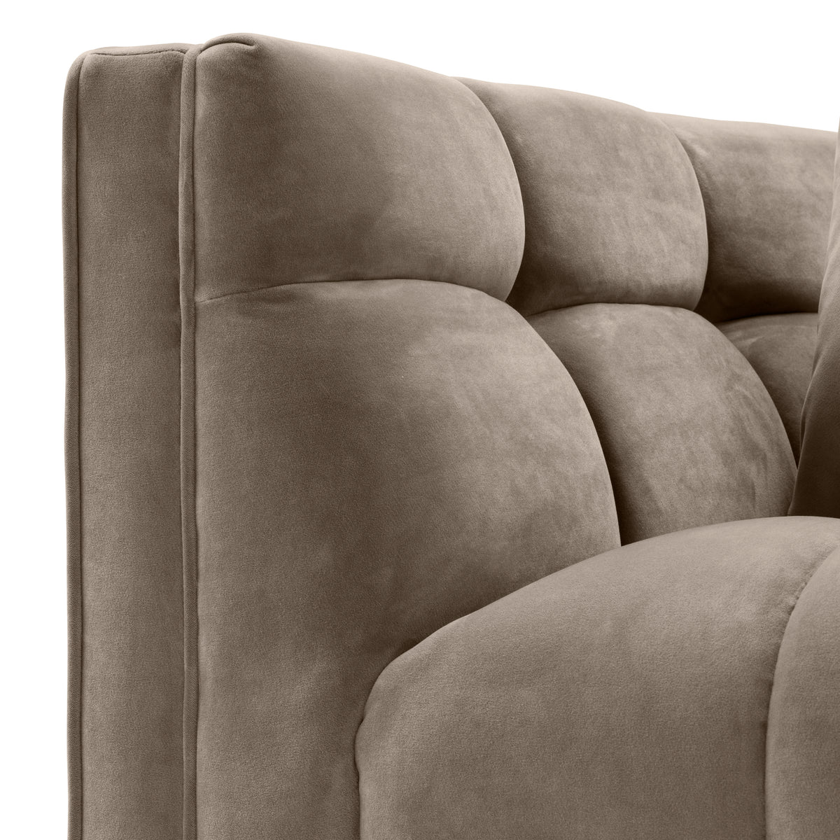 Eichholtz Chair Sienna savona greige velvet The sumptuous Sienna Chair pairs comfort with high-style. Featuring a t-shape, its backrest forms a